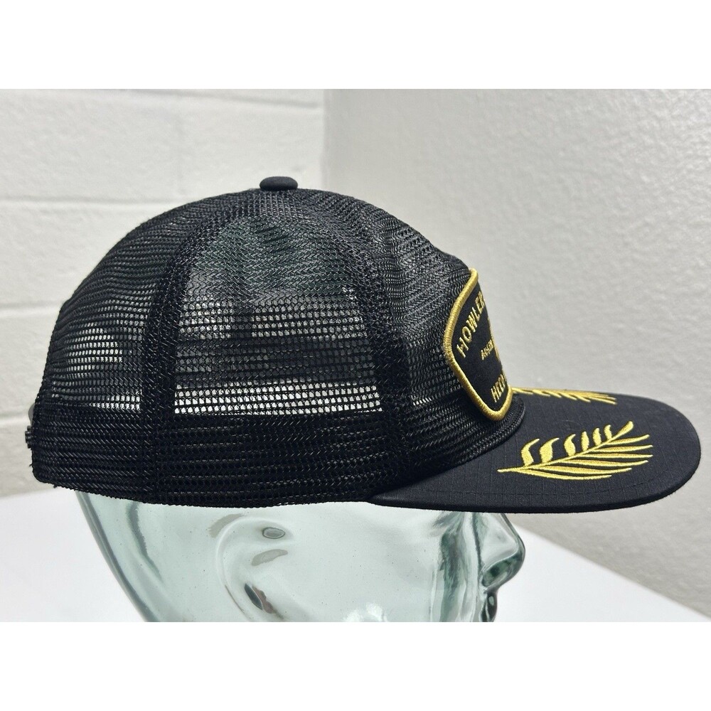 Howler Bros. Feedstore Snapback Trucker Hat OSFM Black Gold Laurel - Picture 7 of 10